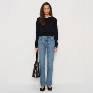 Reformation Greer Mid Rise Straight Jeans